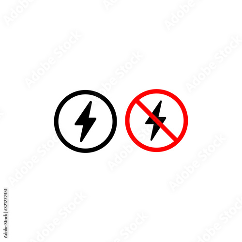 Free Download flash and do not use flash sign in vector - GFXLoad