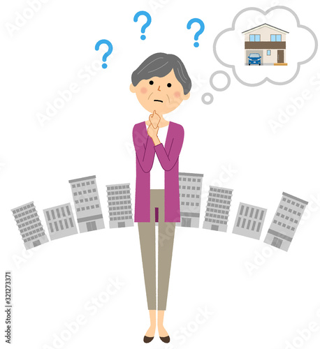 シニア女性　迷子　徘徊