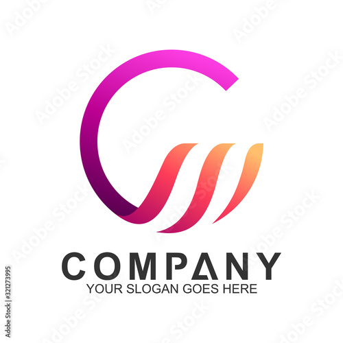 CM/MC Logo,Vector Logo Letter C And Letter M In Unity,Letter Combination Business Logo Template