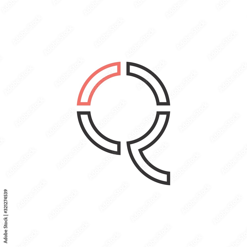 CQ letter logo design vector CQ letter logo design vector