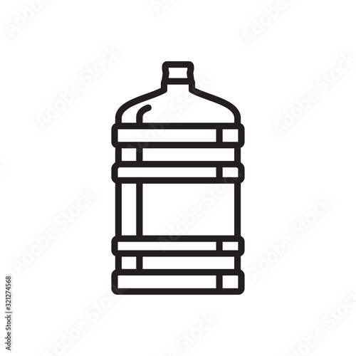 gallons and bottles icon design vector logo template EPS 10