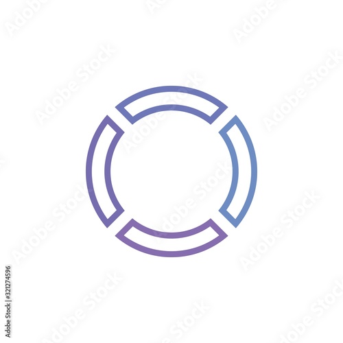 Gradient Circle logo design vector