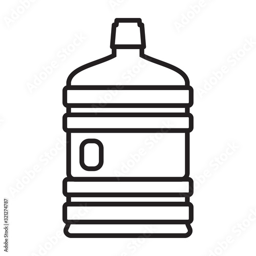 gallons and bottles icon design vector logo template EPS 10