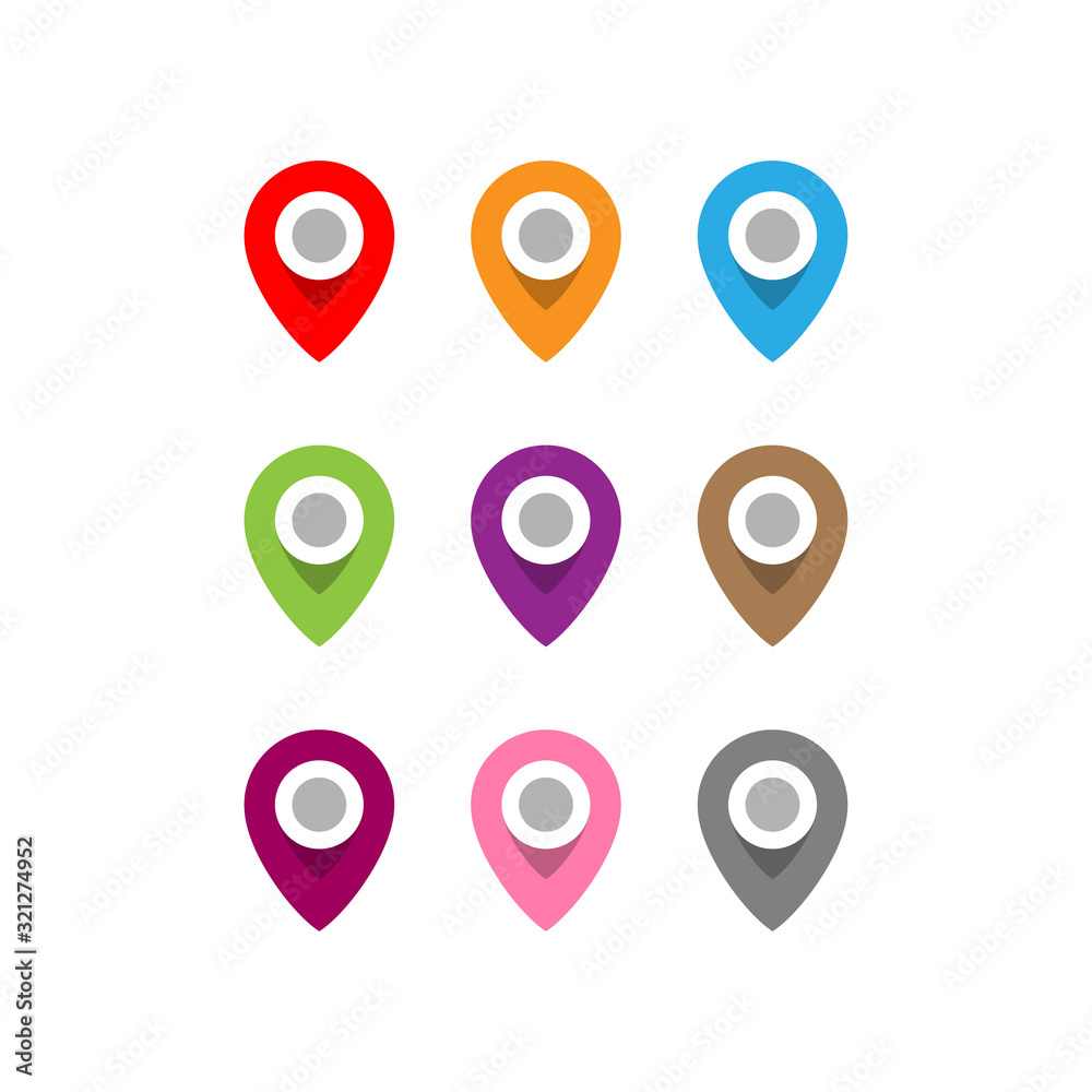 Location Point Icon vector illustration design template Location Point Icon vector illustration design template