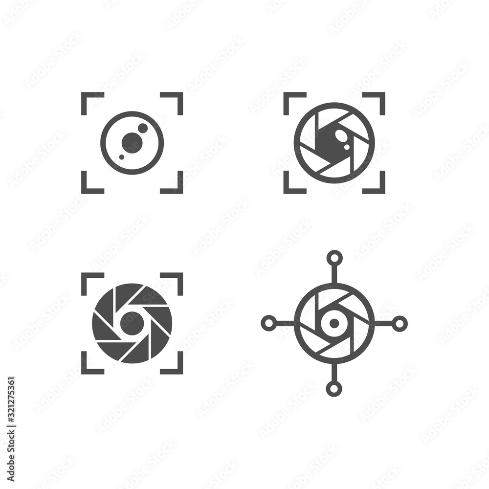 Camera vector icon illustration design template Camera vector icon illustration design template