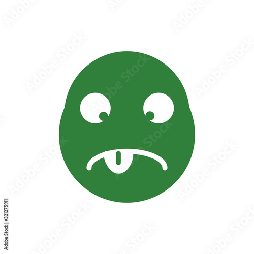 smile and stupid icon vector logo template EPS10