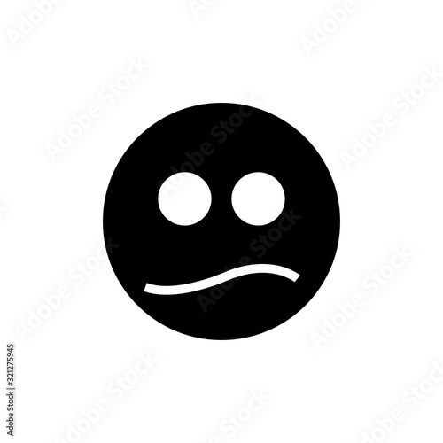 smile and stupid icon vector logo template EPS10