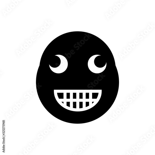 smile and stupid icon vector logo template EPS10