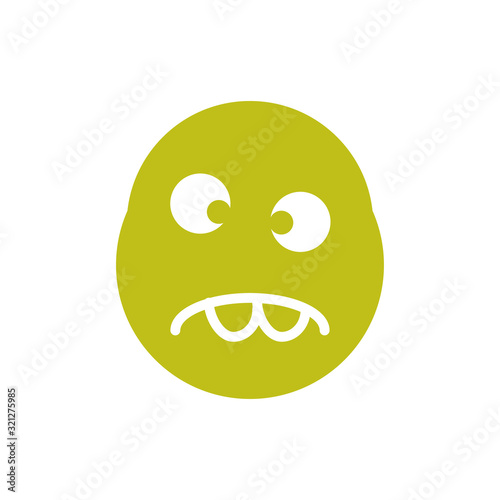 smile and stupid icon vector logo template EPS10