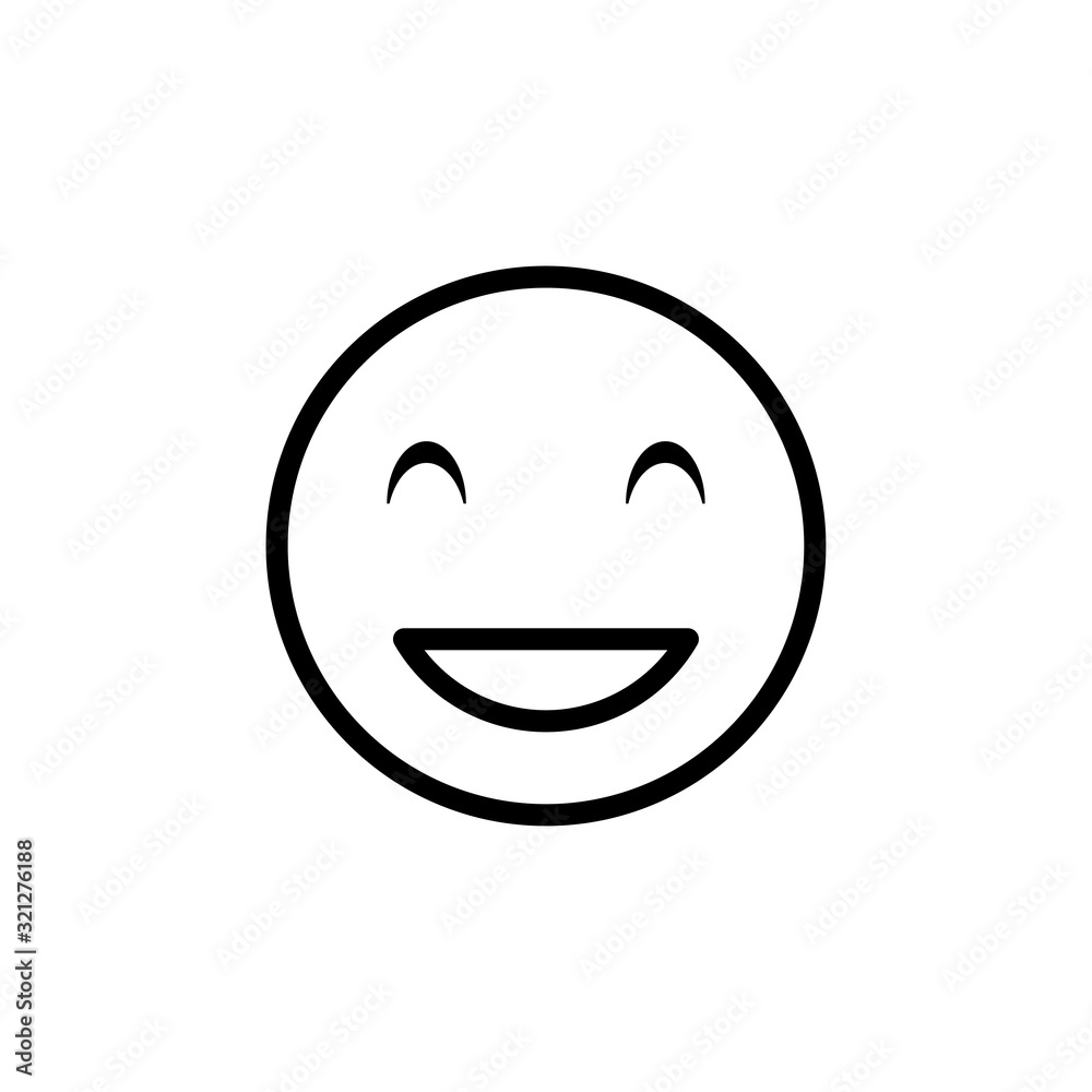 smile and stupid icon vector logo template EPS10