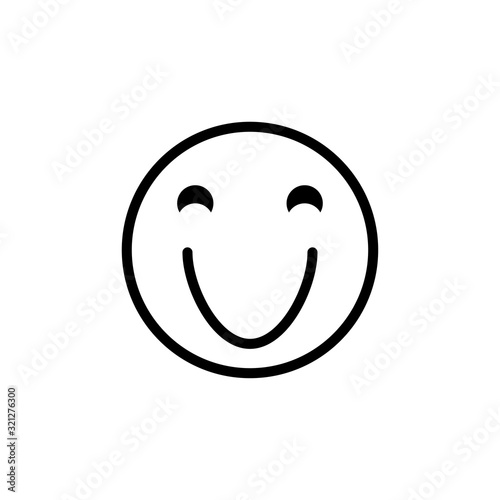 smile and stupid icon vector logo template EPS10