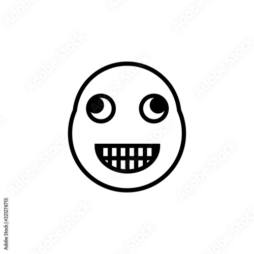 smile and stupid icon vector logo template EPS10