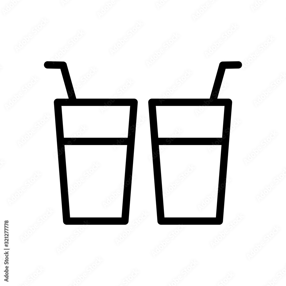 glass icon design vector logo template EPS 10
