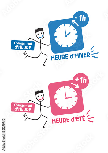Changement d'heure, passage à l'heure d'hiver et passage à l'heure d'été