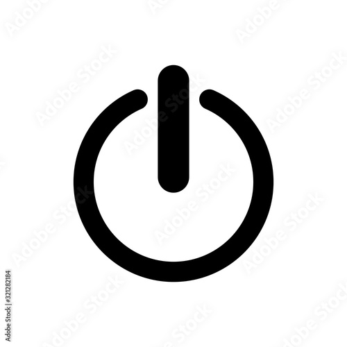 On off outline icon isolated. Symbol, logo illustration for mobile concept and web design.