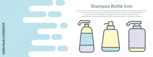 Shampoo bottle icon vector design templates