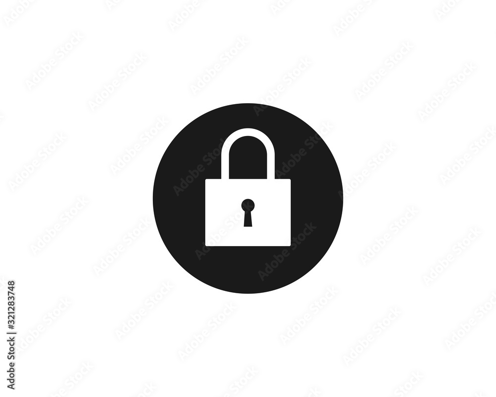 Padlock Secure Icon Design Vector Padlock Secure Icon Design Vector