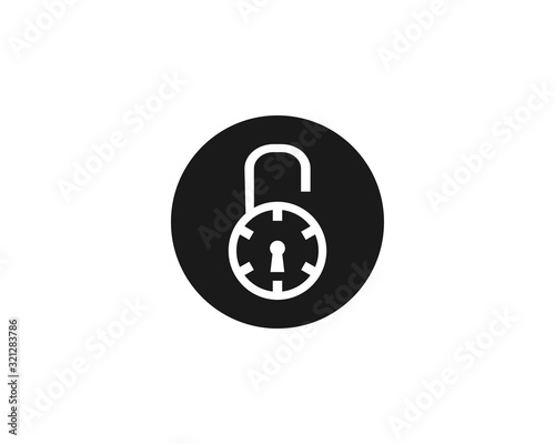 Padlock Secure Icon Design Vector
