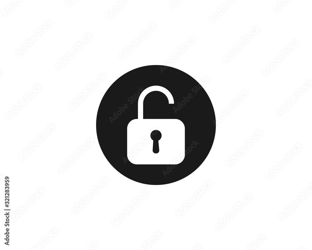 Padlock Secure Icon Design Vector