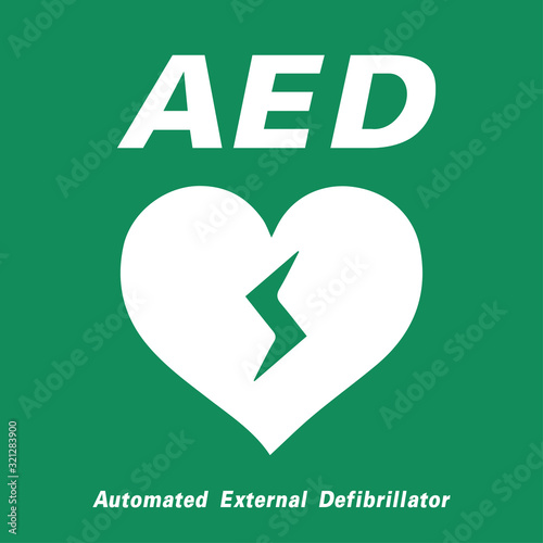 AED Emergency defibrillator AED icon