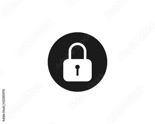 Padlock Secure Icon Design Vector