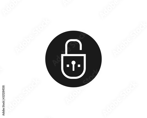 Padlock Secure Icon Design Vector