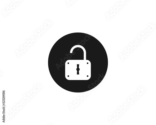 Padlock Secure Icon Design Vector