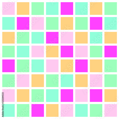 abstract pastel color background,geometric squares grid vector