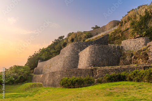 Urasoe, Okinawa, Japan at Urasoe Castle Ruins. The site is part of the infamous Hacksaw Ridge.