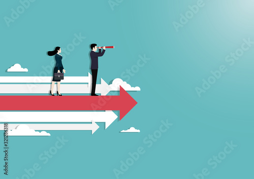 Business people vision concept