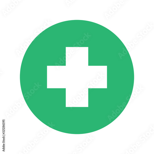 medical cross sign icon