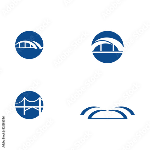Set Bridge Logo Template vector icon Free Download Set Bridge Logo Template vector icon - GFXLoad