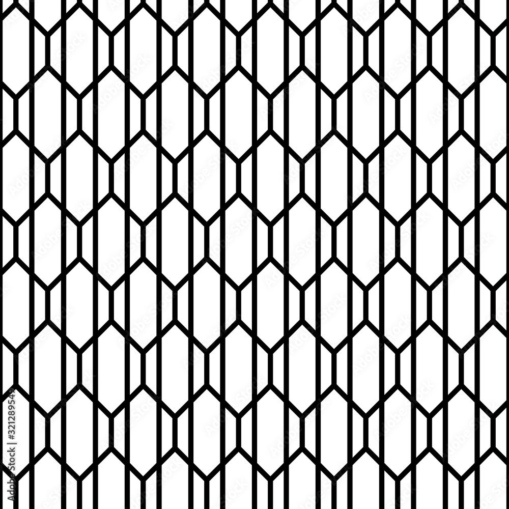 Naklejka premium Vector seamless geometric pattern with polygons. Simple design for wrapping, wallpaper, textile