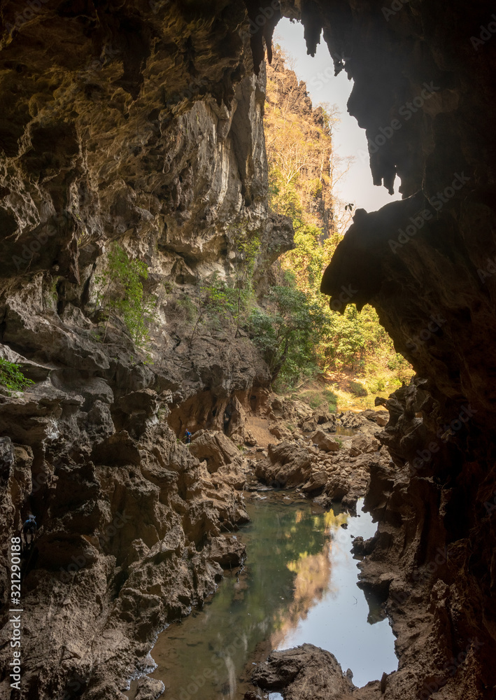 Xieng Liap cave and spring water, Thakhek loop, Laos