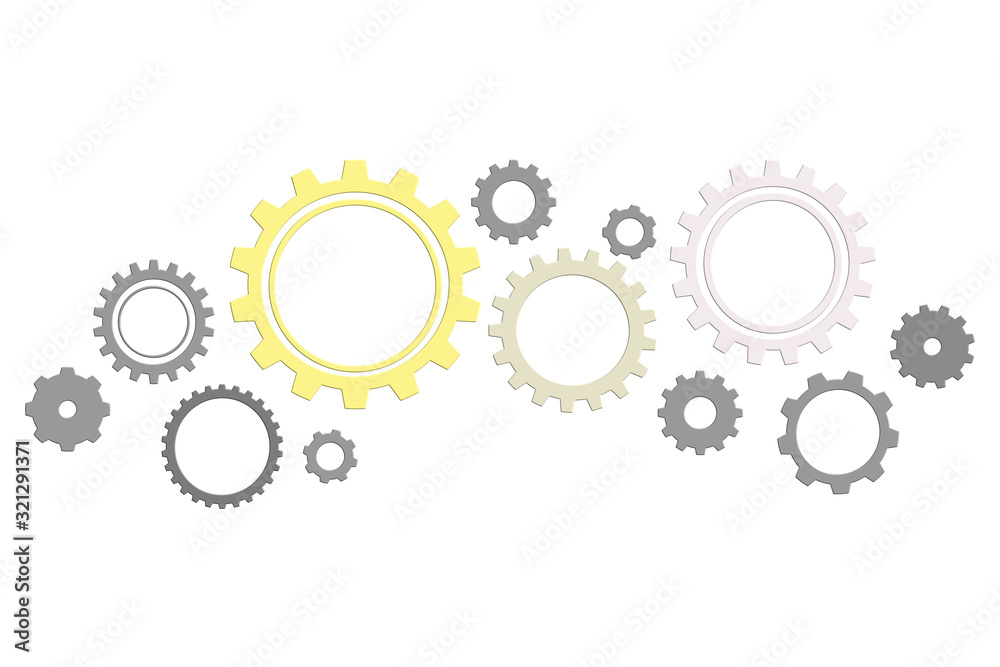 abstract background with gears