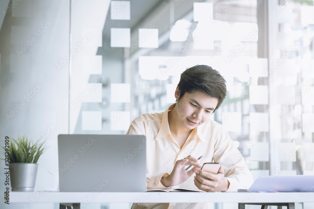 businessman working with smart phone or tablet. Modern and smart lifestyle with online mobile technology. businessman working with smart phone or tablet. Modern and smart lifestyle with online mobile technology.