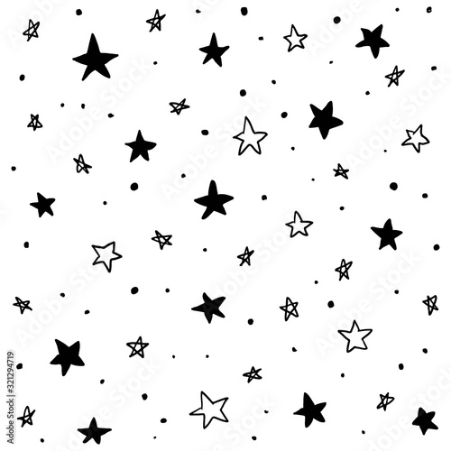 seamless background with stars