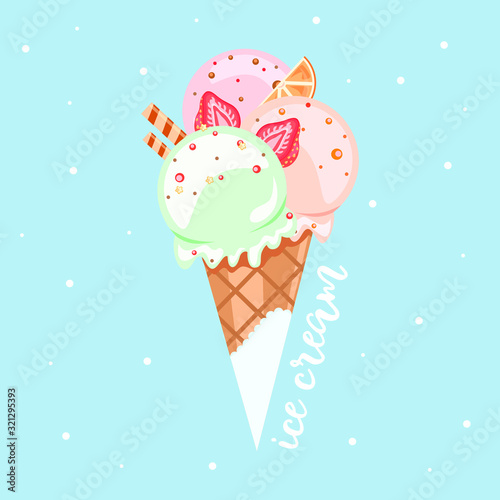 illustration of ice cream