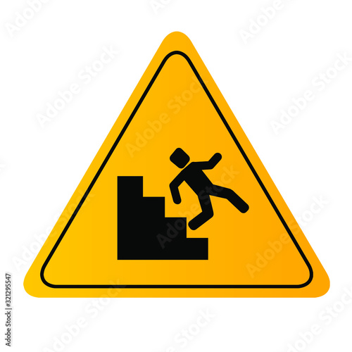 sign on white background