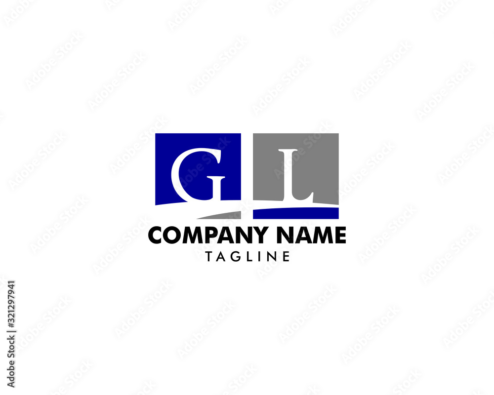 Initial Letter GL Logo Template Design Initial Letter GL Logo Template Design