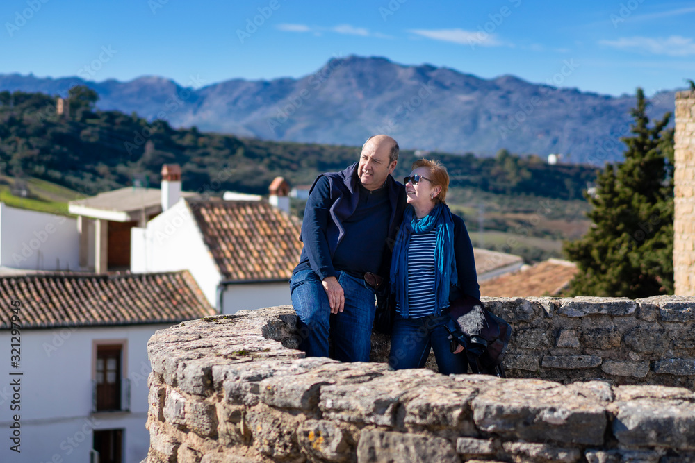 Retired couple enjoying free time Retired couple enjoying free time