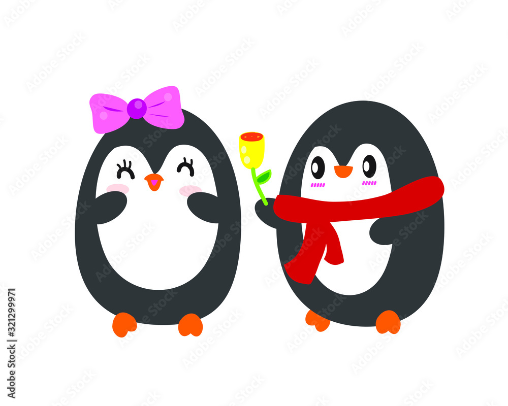 Penguin lovers, cute penguin. Penguin lovers, cute penguin.