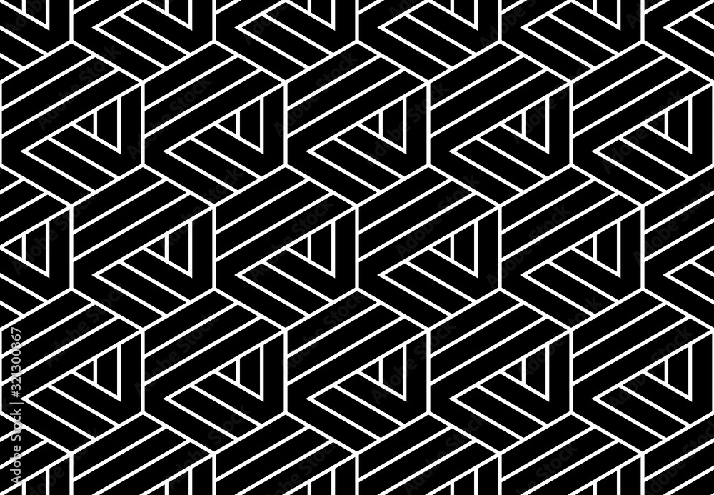 Abstract geometric pattern. A seamless vector background. White and black ornament. Graphic modern pattern. Simple lattice graphic design Abstract geometric pattern. A seamless vector background. White and black ornament. Graphic modern pattern. Simple lattice graphic design