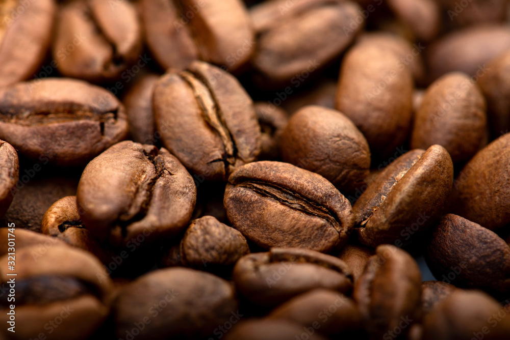 Coffee beans close-up background. Fresh roasted Coffee beans close-up background. Fresh roasted