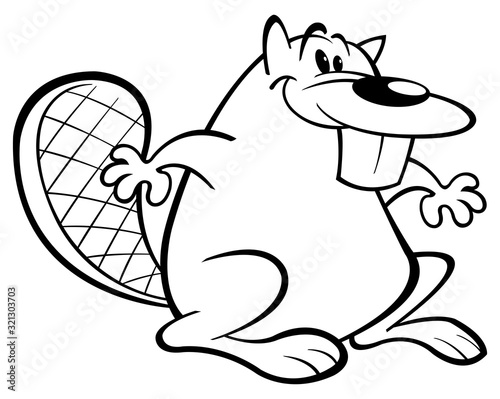 Beaver cartoon