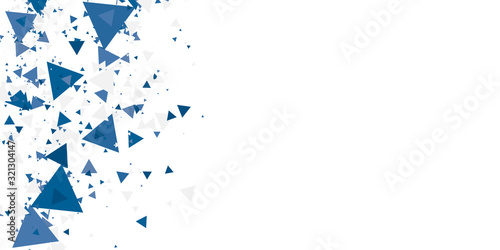  Abstract blue triangle modern template for business or technology presentation and space for text, vector illustration. Suit for presentation design.
