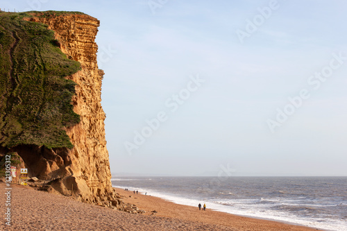 The dramatic cliffs at West Bay on the Dorset Jurassic coast