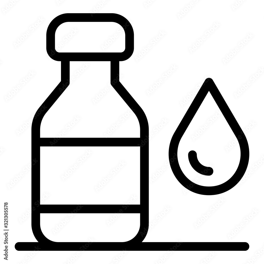 Drop syrup icon. Outline drop syrup vector icon for web design isolated on white background Drop syrup icon. Outline drop syrup vector icon for web design isolated on white background