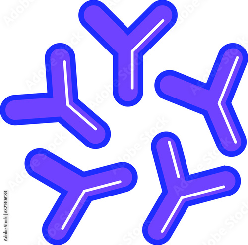 bifidobacterium icon, vector