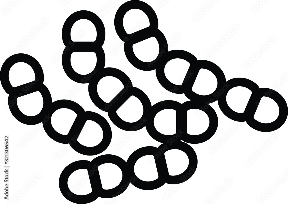 lactococcus icon, vector